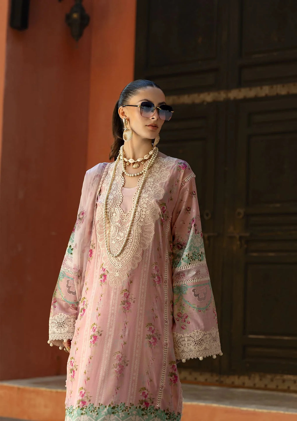Elaf Premium | Signature 25 | ETS-01B PINK PETAL -  Elaf Premium Ladies Clothes - Original Designer Dress - House of Maryam