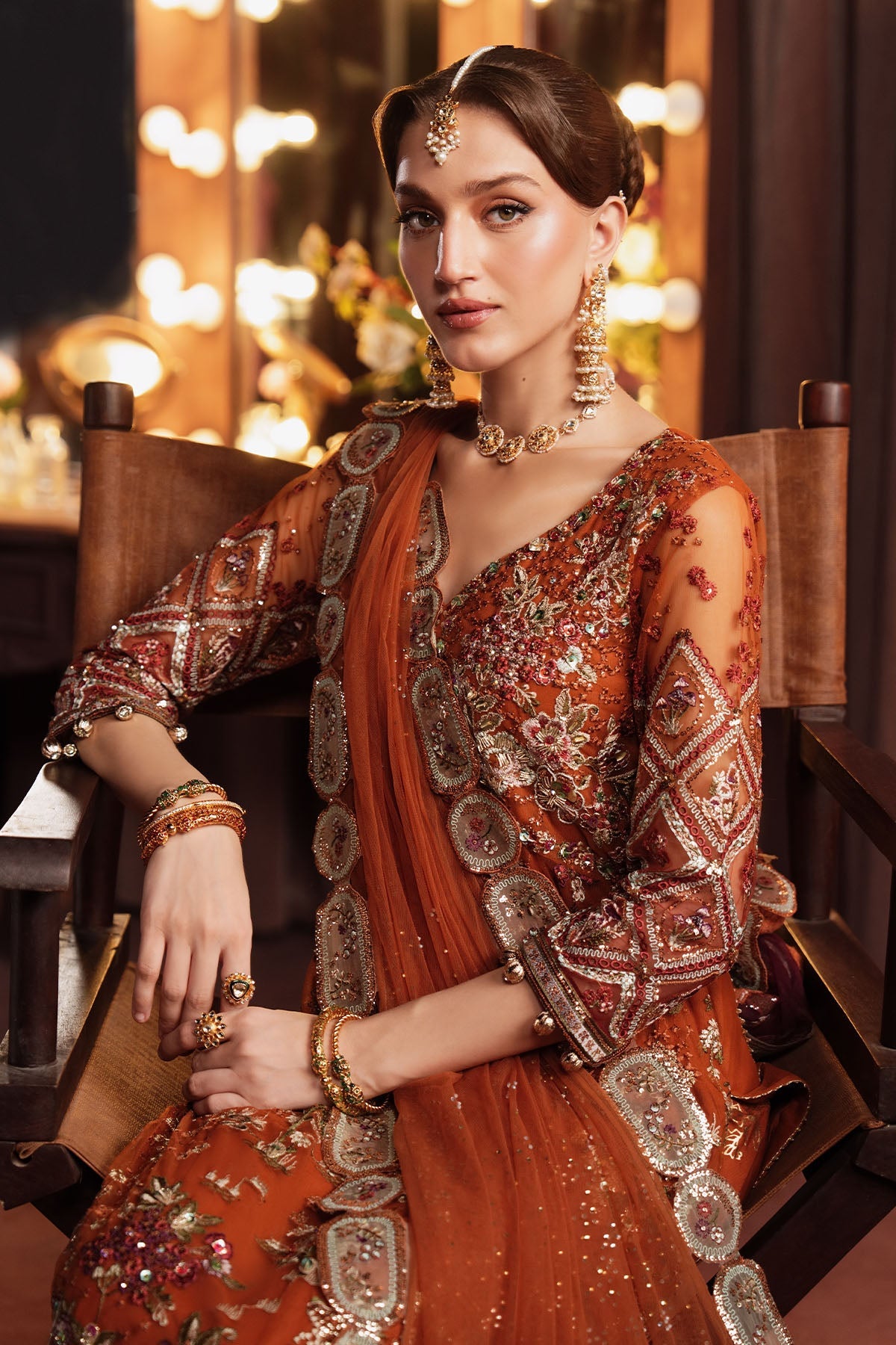 Nureh | Jhoomro 25' | NL-80 Zardozi -  Nureh jhoomro 25 - Original Designer Dress - House of Maryam