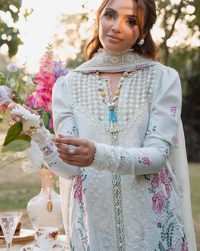 Zevk | Flora Festive Lawn | JASMINE -  Zevk Ladies Clothes -  House of Maryam