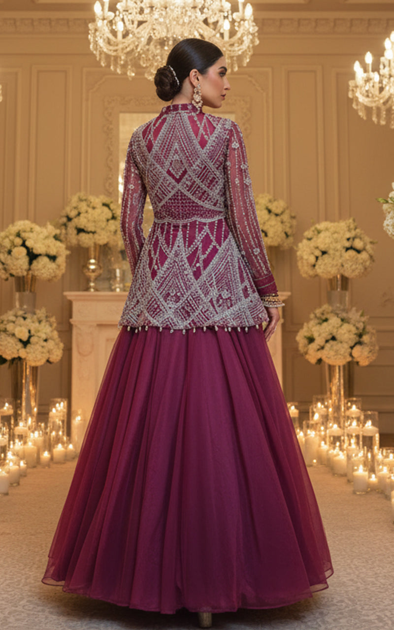 Threads and Motifs | Formal Dresses 25 | EMBROIDERED PEPLUM WITH SKIRT-2