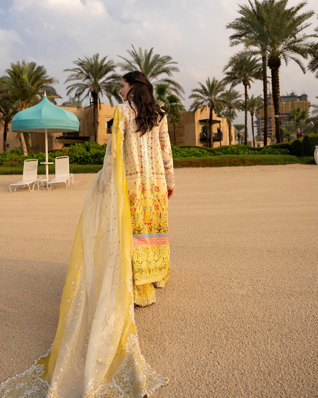 Faiza Saqlain | Aya Luxury Lawn 26' | Arta-7