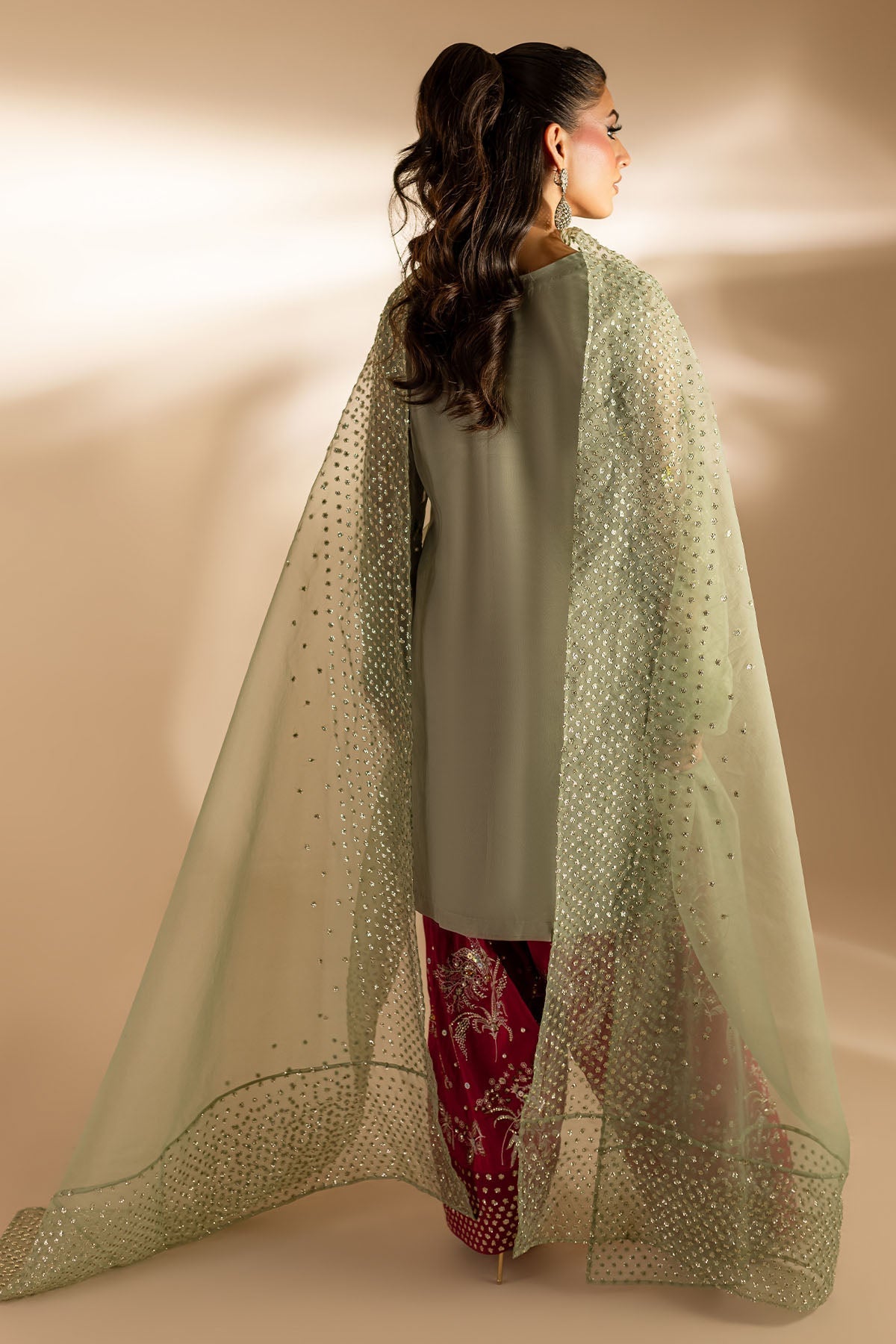 Nureh | Tiny Twinkles | TW-05 SCARLET SPICE -  Nureh Luxury - Original Designer Dress - House of Maryam