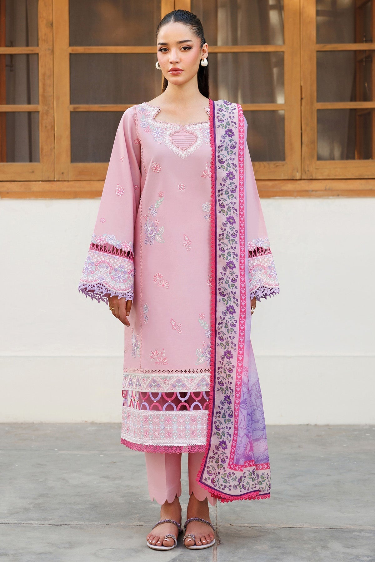 Farasha | Summer Weaves Embroidered Lawn | Petal Bloom -  Farasha Ladies Clothes - Original Designer Dress - House of Maryam