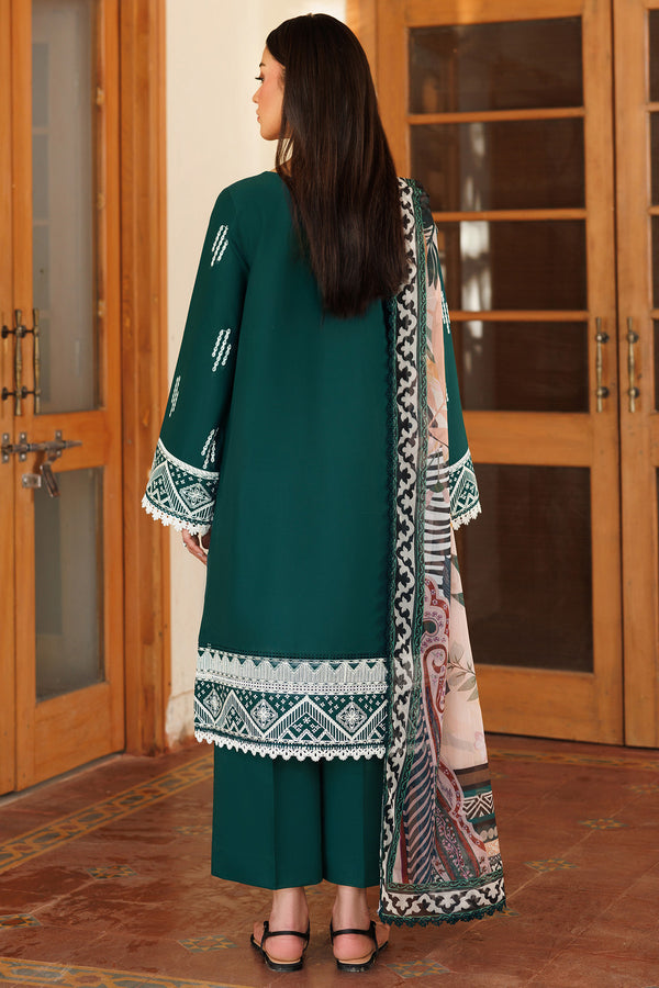 Farasha | Summer Weaves Embroidered Lawn | Teal Essence -  Farasha Ladies Clothes - Original Designer Dress - House of Maryam
