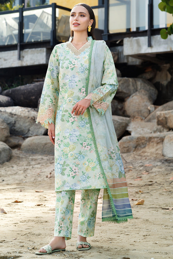 Farasha | Printed Essentials | Mint Bloom -  Farasha Ladies Clothes - Original Designer Dress - House of Maryam