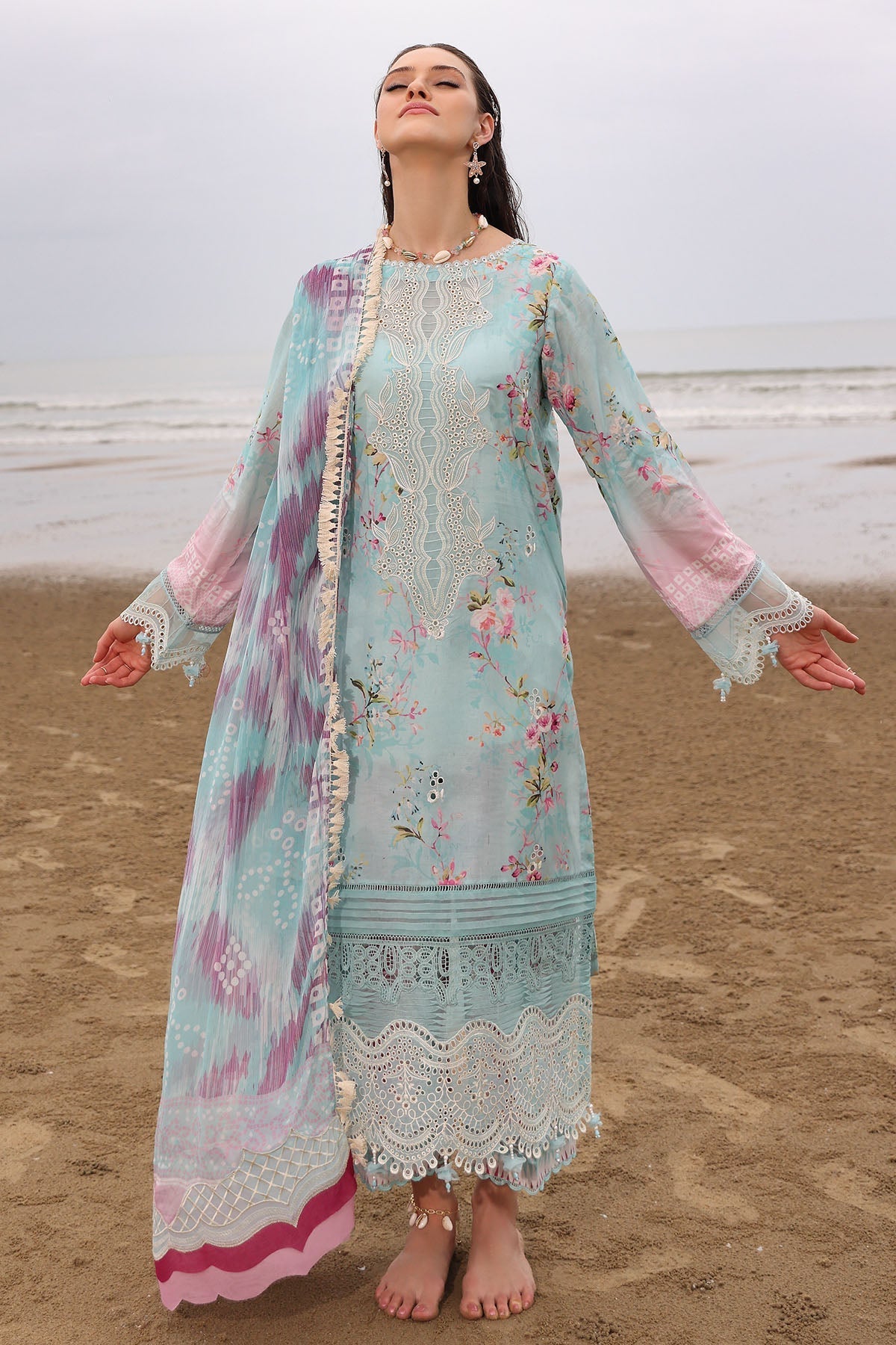 Nureh | Gardenia Embroidered Lawn 25 | NSG-173 -  Nureh Ladies Clothes -  House of Maryam