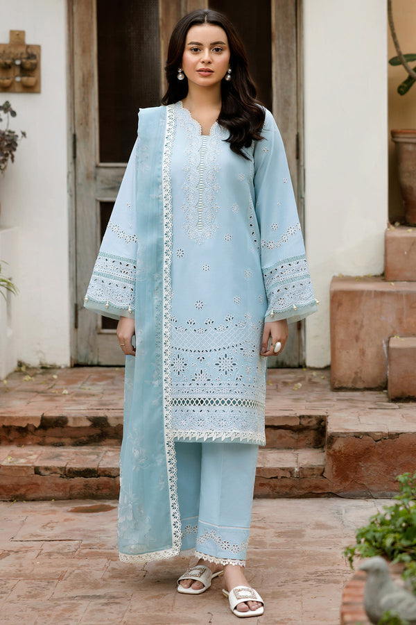 Farasha | Summer Weaves Embroidered Lawn | Sky Haze -  Farasha Ladies Clothes - Original Designer Dress - House of Maryam