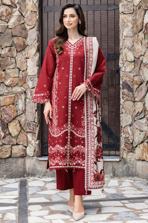 Farasha | Eminence Khaddar 25 | Claret