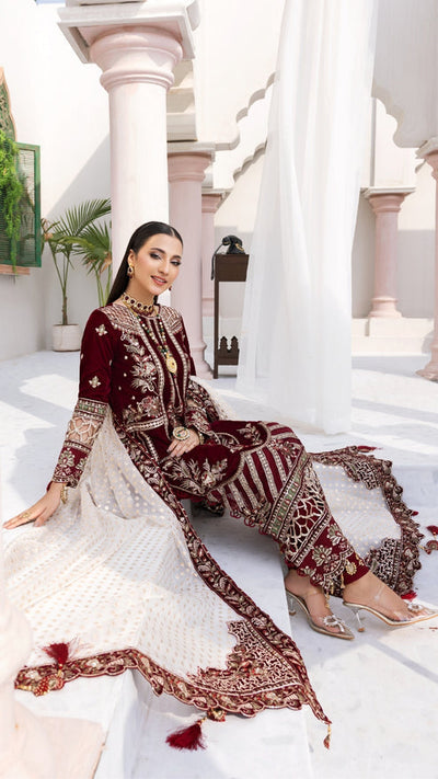 Zebtan | Andaz e Makhmal | ZAM-02 -  Zebtan Ladies Clothes - Original Designer Dress - House of Maryam