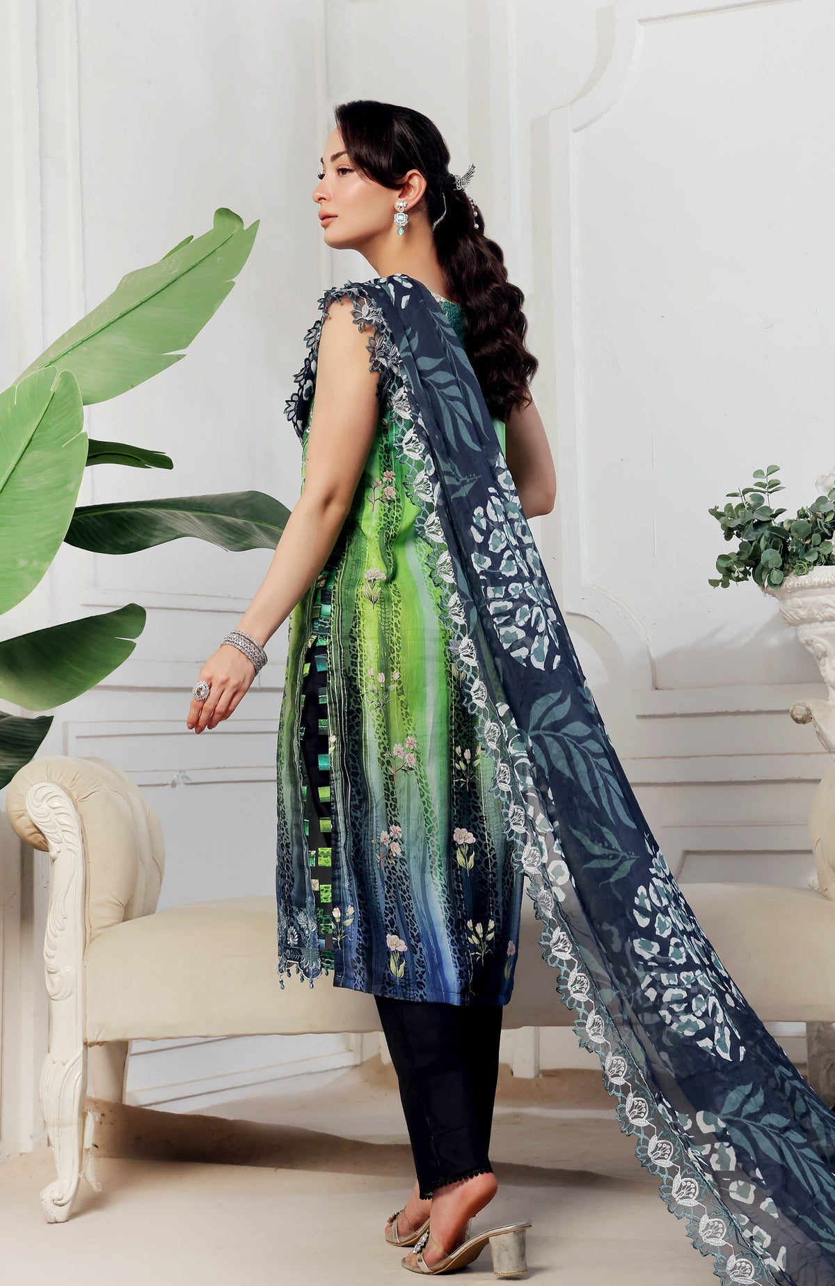 Al Zohaib | Applique Kari Cutwork Edit 25 | ACE-25-08 -  Alzohaib Ladies Clothes - Original Designer Dress - House of Maryam