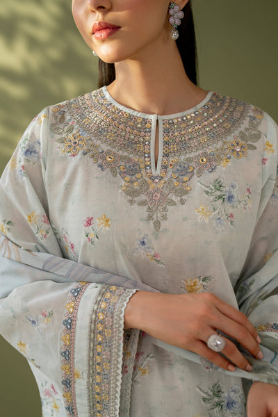 Baroque | Eid Printique | EMBROIDERED PRINTED LAWN UF-4170 -  Baroque Ladies Clothes - Original Designer Dress - House of Maryam