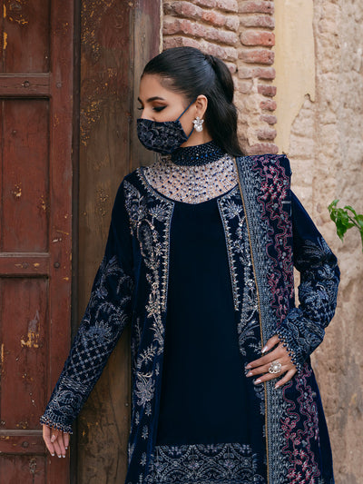 Flossie | Siara Velvet Formals | V-106 - B -  Flossie Ladies Clothes - Original Designer Dress - House of Maryam