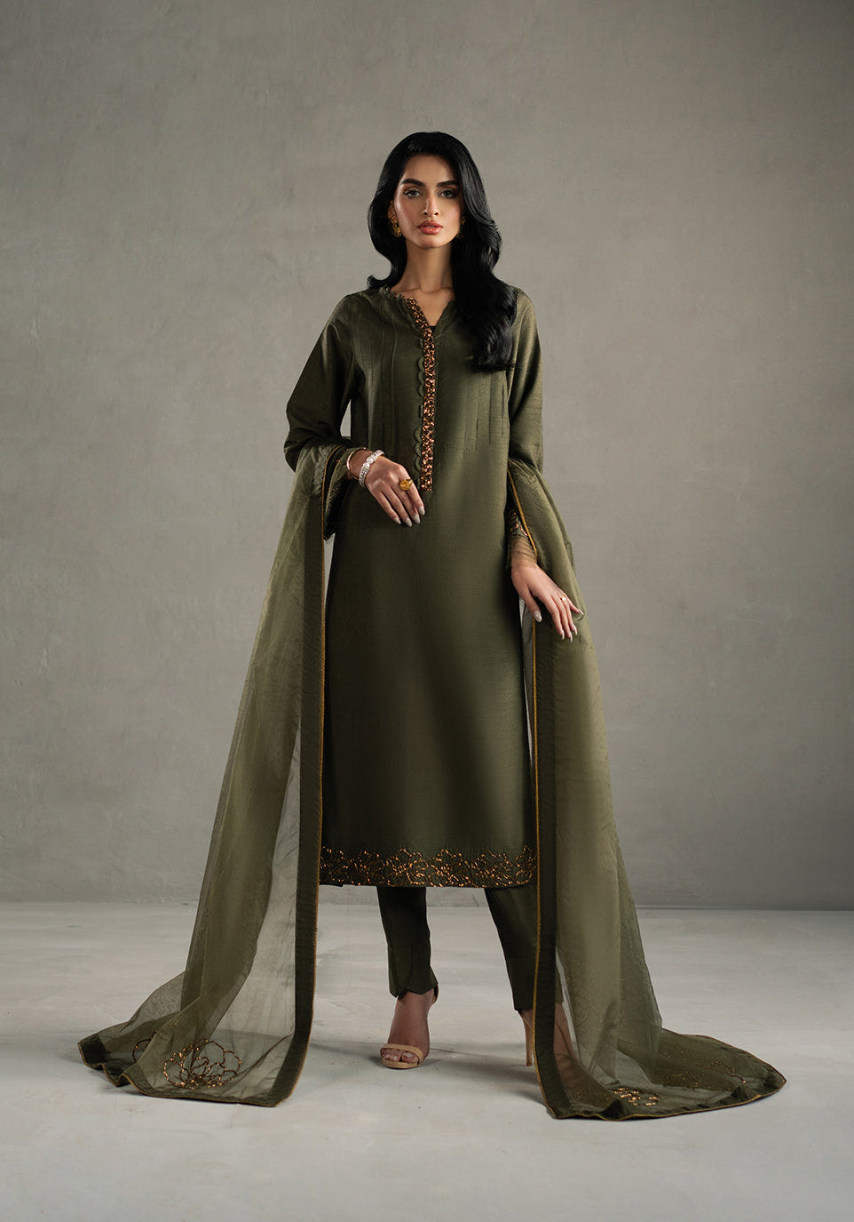 Zarqash | Silk Edit | ZQS 006 ARIA -  Zarqash Ladies Clothes - Original Designer Dress - House of Maryam