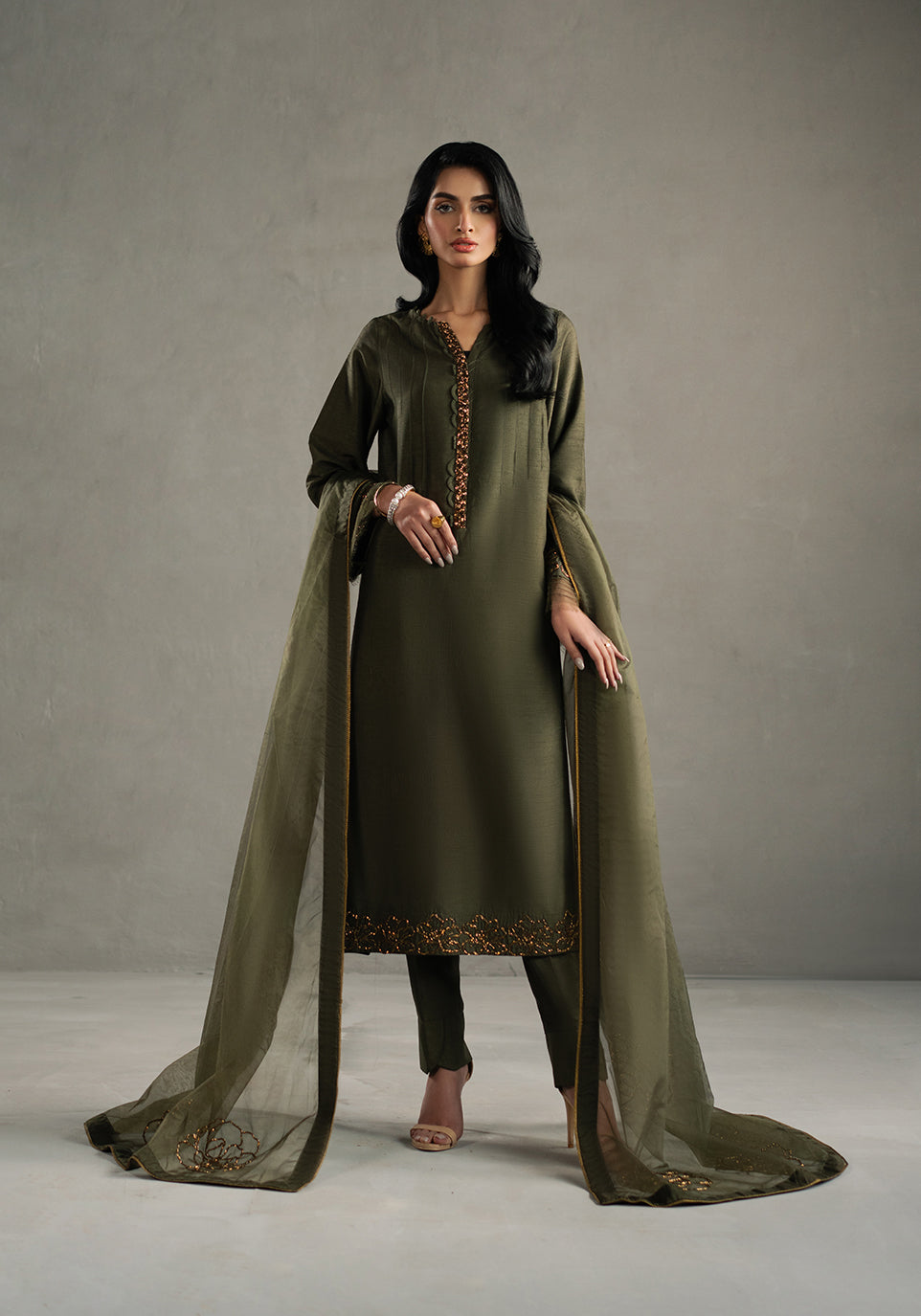 Zarqash | Silk Edit | ZQS 006 ARIA -  Zarqash Ladies Clothes - Original Designer Dress - House of Maryam