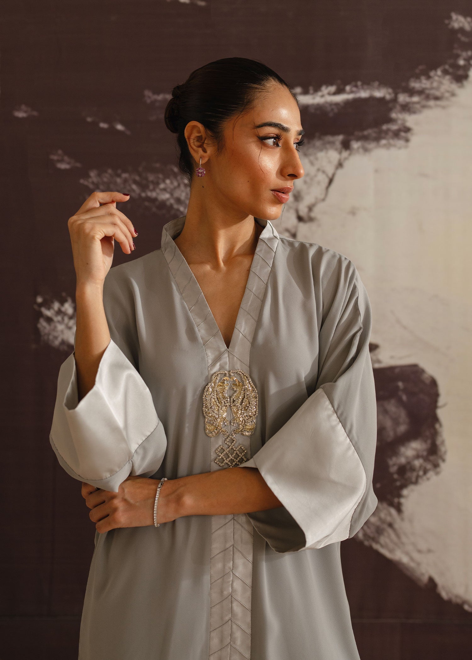 Mahgul | Eye of Cemal | Grey Jewel -  Mahgul Ladies Clothes -  House of Maryam