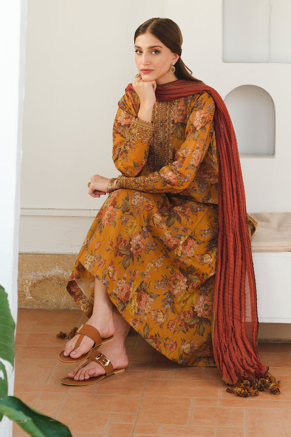 Baroque | Luxury Pret 24 | LAWN UF-653 -  Baroque Luxury - Original Designer Dress - House of Maryam