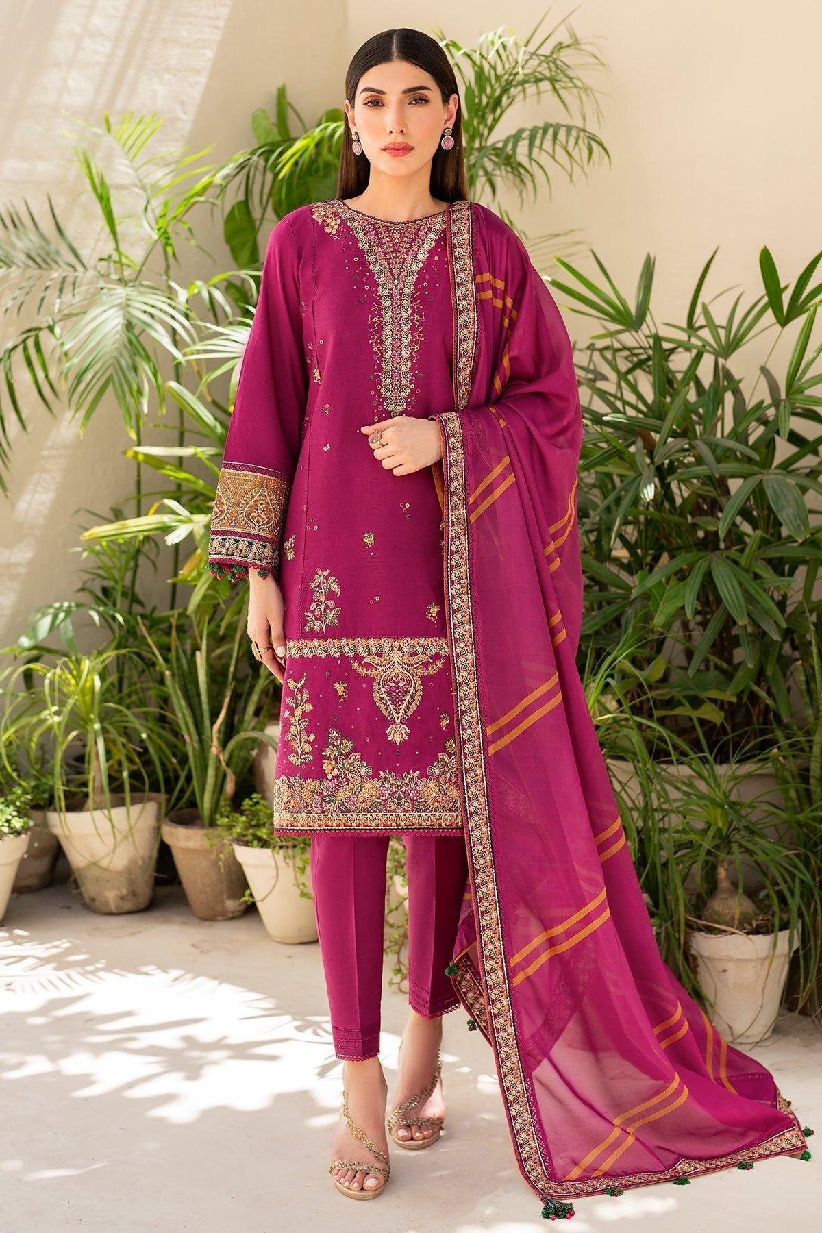 Jazmin | Irish Lawn SS 24 | D10 -  Jazmin Luxury - Original Designer Dress - House of Maryam