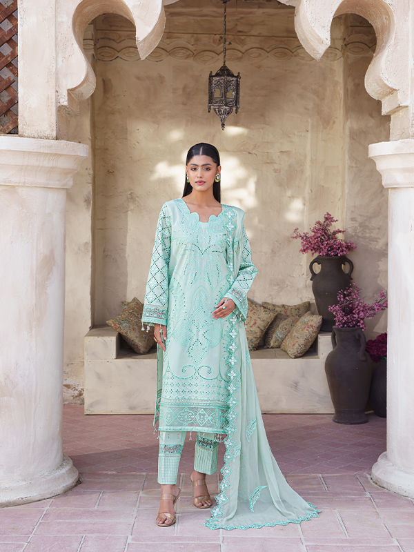 Zebtan | Zeenat Luxury Lawn Eid Collection | ZL 03 by Designer Zebtan - House of Maryam - Pakistani Designer Ethnic Wear in {{ shop.shopifyCountryName }}