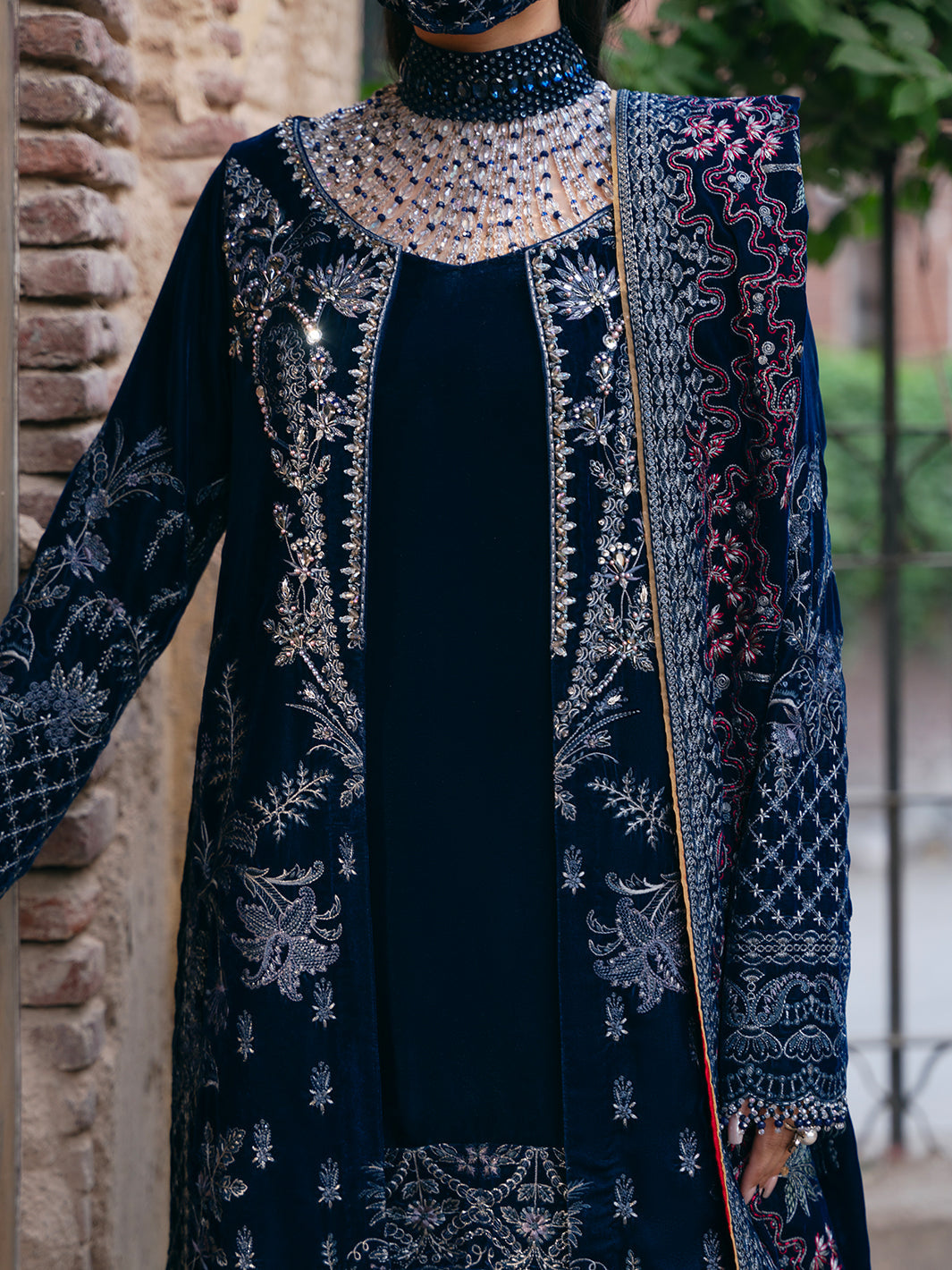 Flossie | Siara Velvet Formals | V-106 - B -  Flossie Ladies Clothes - Original Designer Dress - House of Maryam