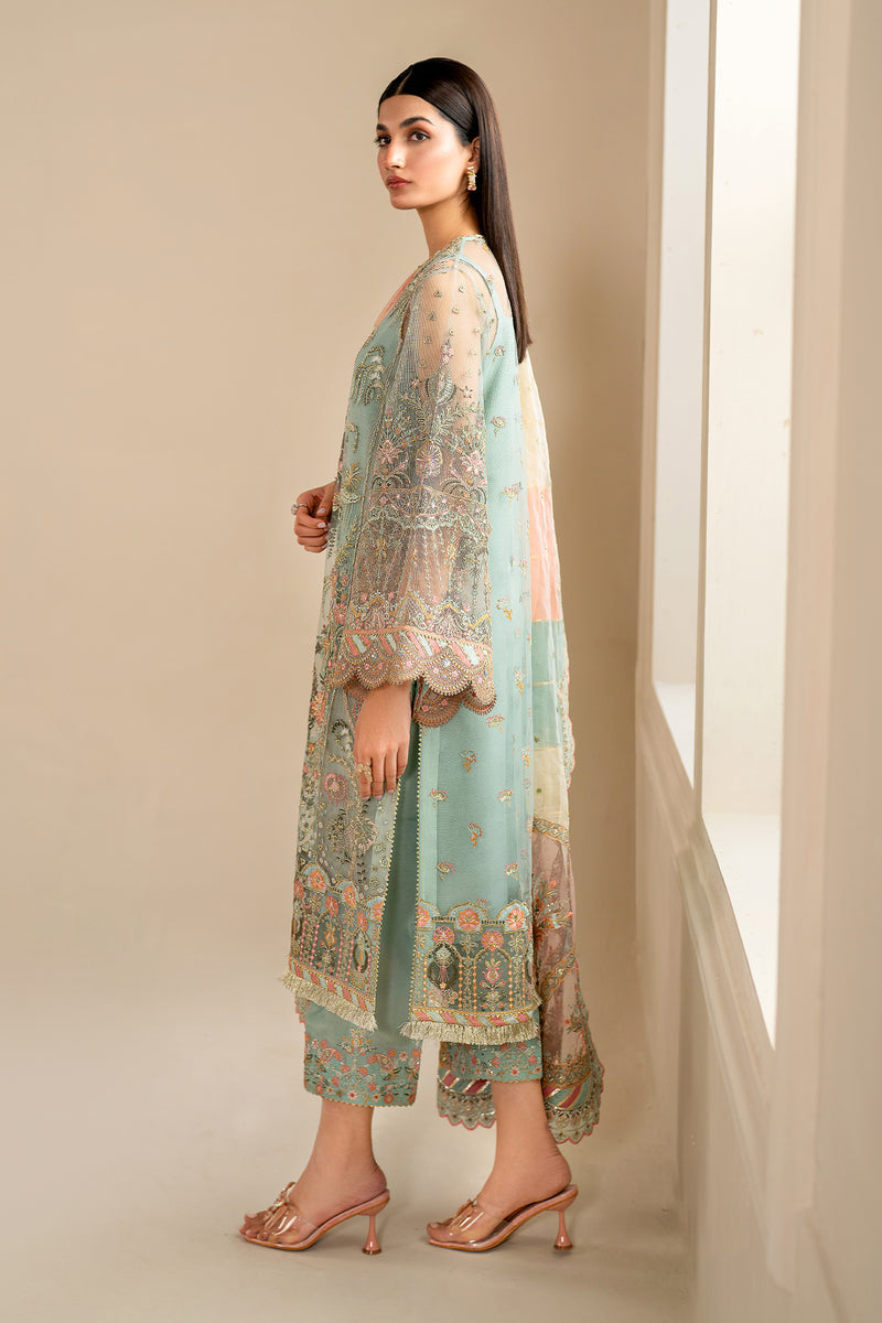 Baroque | Formal Collection | NET UF-620 -  Baroque Ladies Clothes - Original Designer Dress - House of Maryam