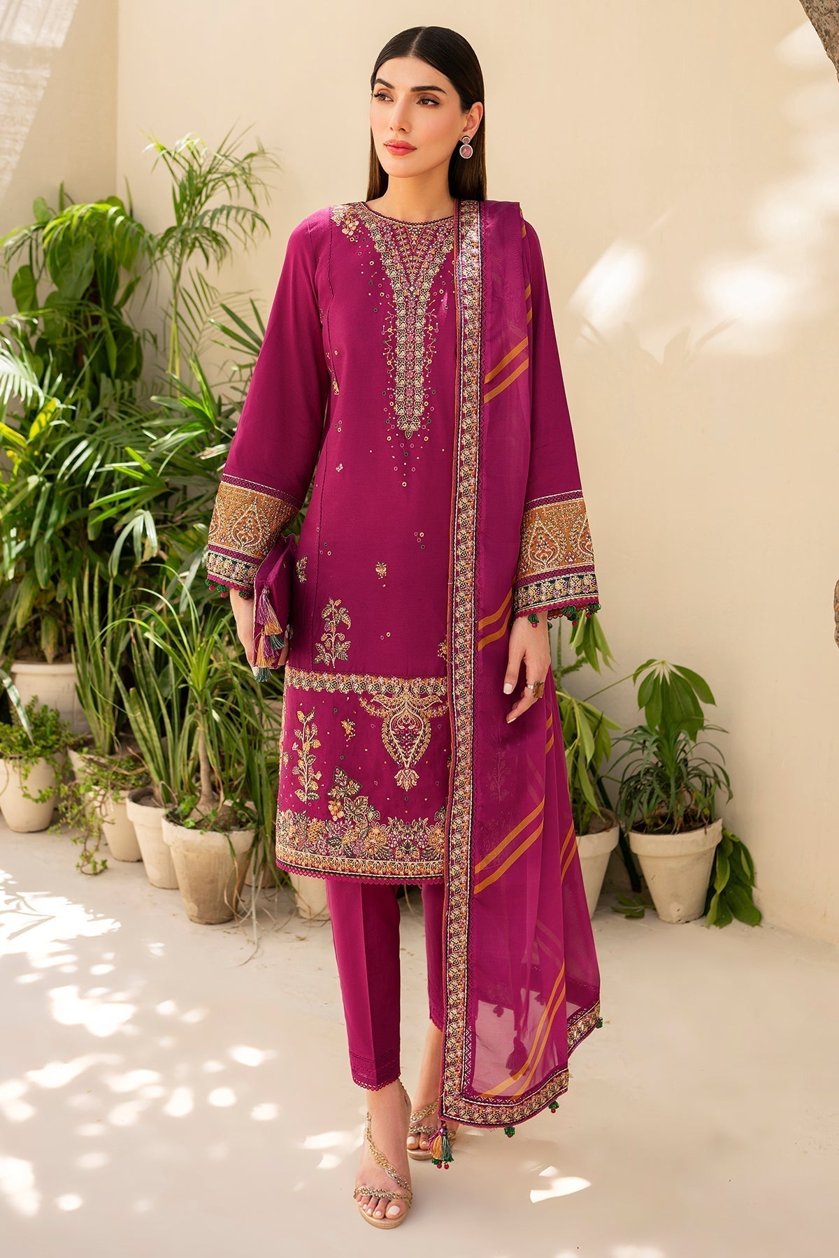 Jazmin | Irish Lawn SS 24 | D10 -  Jazmin Luxury - Original Designer Dress - House of Maryam