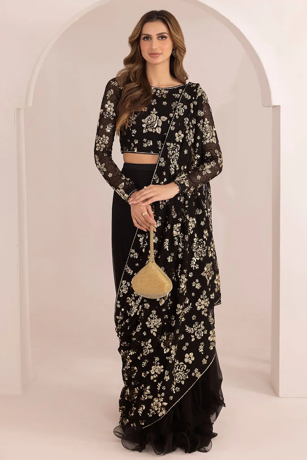 Jazmin | Formals Collection | EMBROIDERED CHIFFON UC-3021 -  Jazmin Formal - Original Designer Dress - House of Maryam