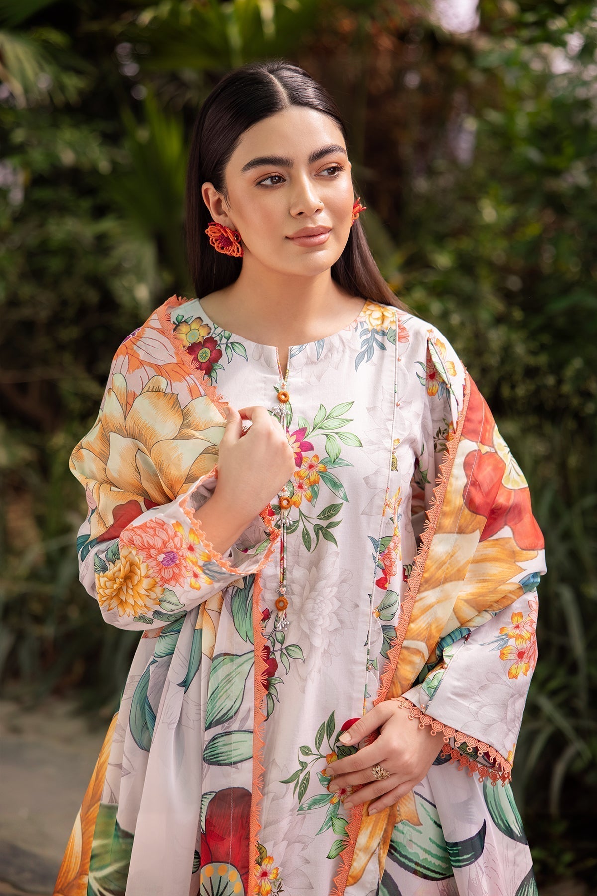 Alizeh | Sheen Lawn Prints 24 | ORCHID -  Alizeh Casuals - Original Designer Dress - House of Maryam