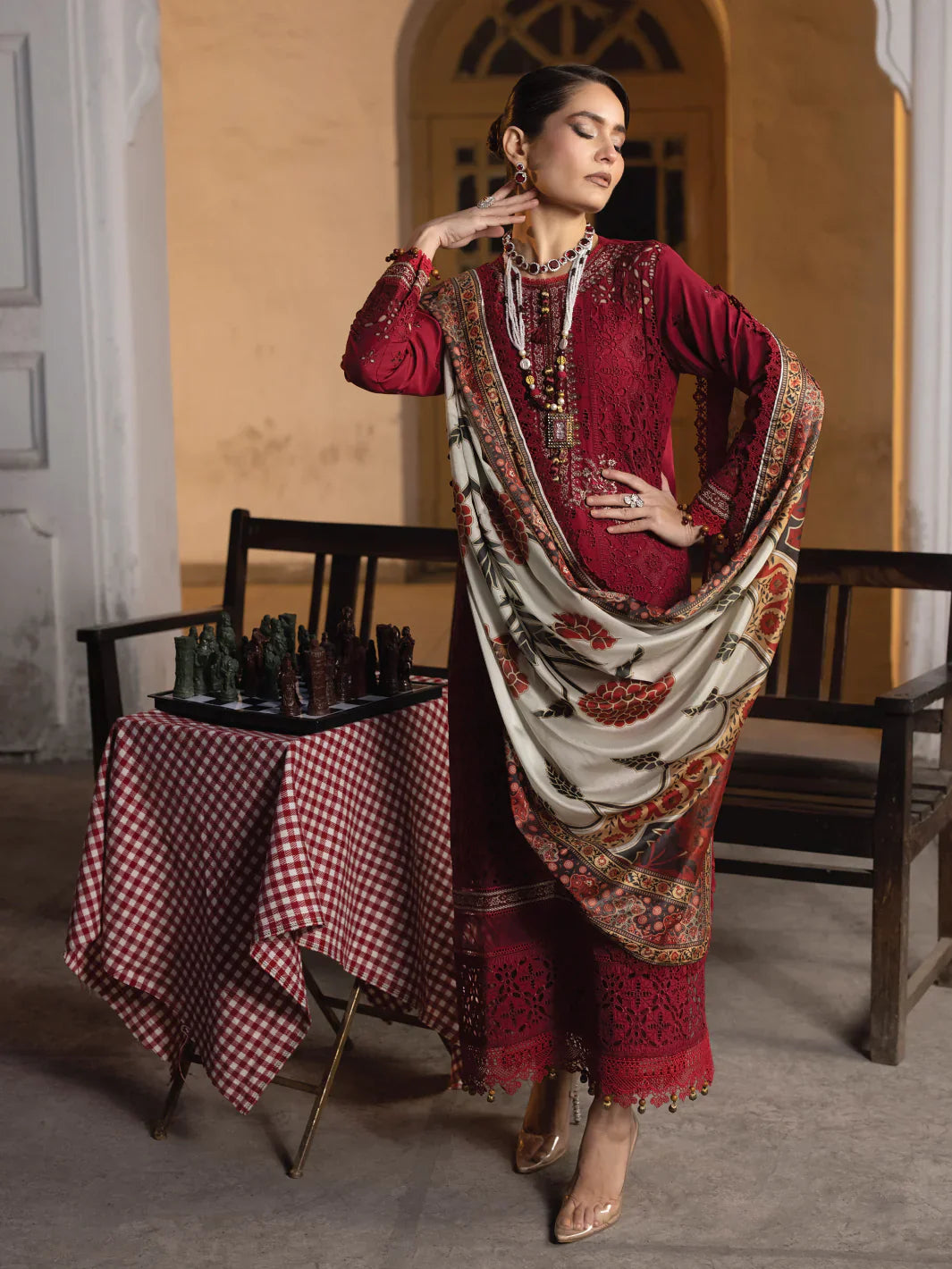 Faiza Faisal | Maya Luxury Lawn | Elif -  Faiza Faisal Luxury -  House of Maryam