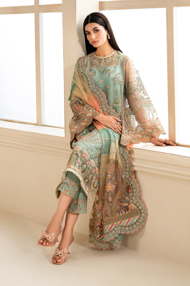 Baroque | Formal Collection | NET UF-620 -  Baroque Ladies Clothes - Original Designer Dress - House of Maryam