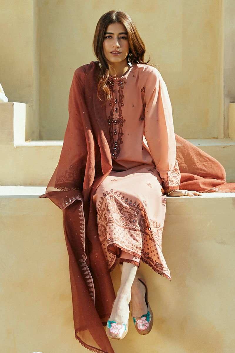 Cross Stitch | Premium Lawn 24 | ARID SAND by Designer Cross Stitch - House of Maryam - Pakistani Designer Ethnic Wear in {{ shop.shopifyCountryName }}