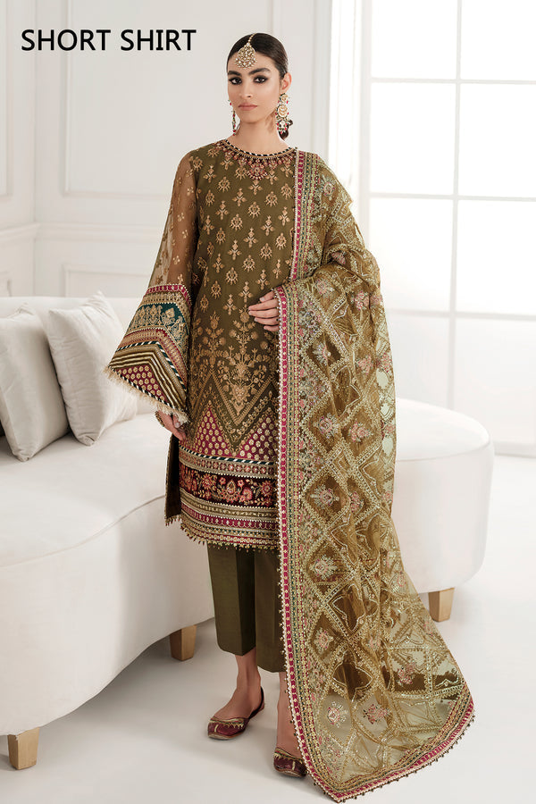 Baroque | Luxury Collection | EMBROIDERED CHIFFON CH10-06 -  Baroque Ladies Clothes - Original Designer Dress - House of Maryam