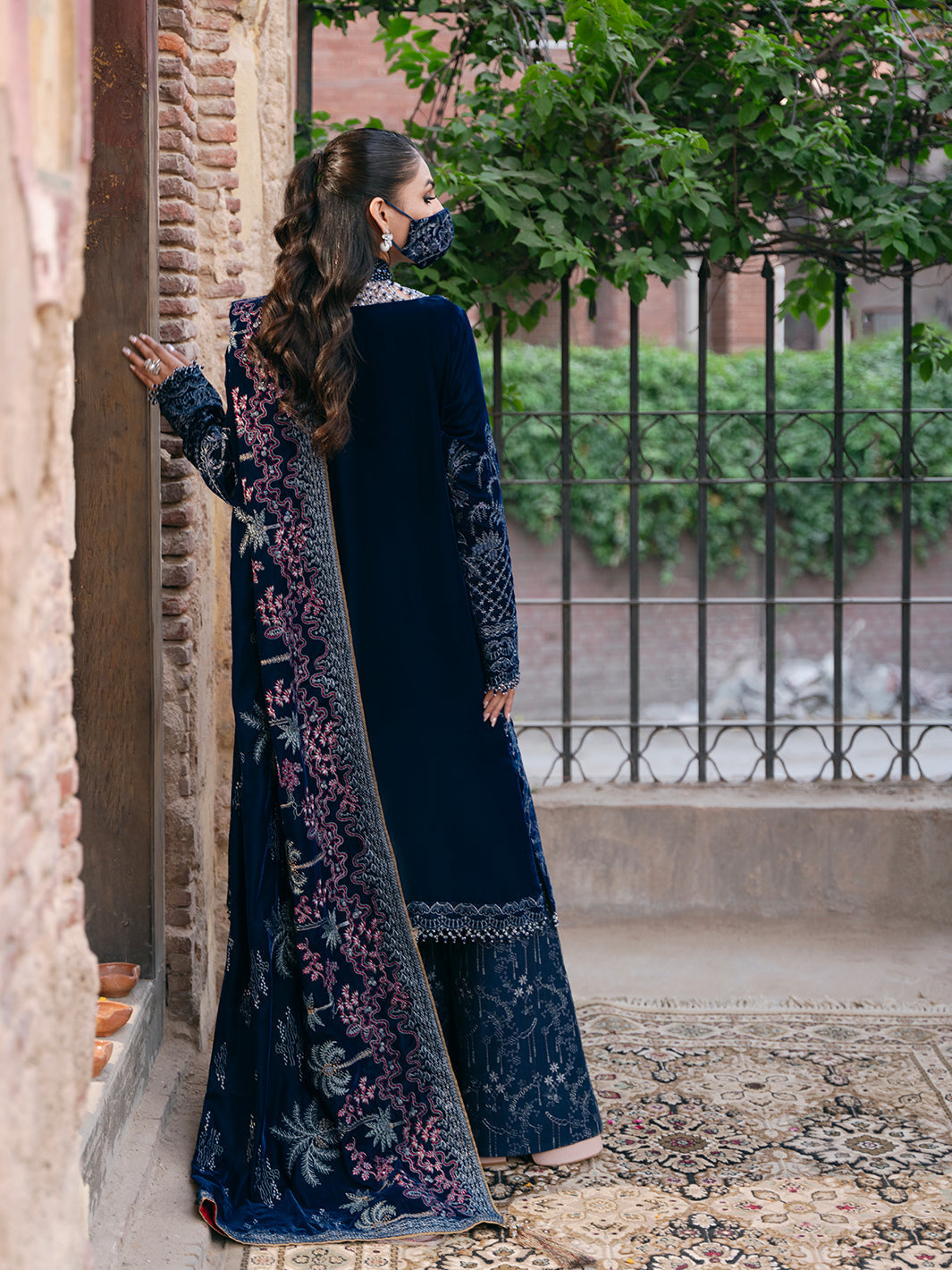 Flossie | Siara Velvet Formals | V-106 - B -  Flossie Ladies Clothes - Original Designer Dress - House of Maryam