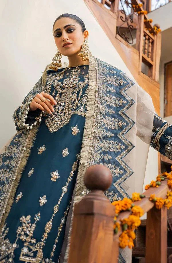 Eleshia | Zarin Wedding Formals 23 | Mayura by Designer Eleshia - House of Maryam - Pakistani Designer Ethnic Wear in {{ shop.shopifyCountryName }}