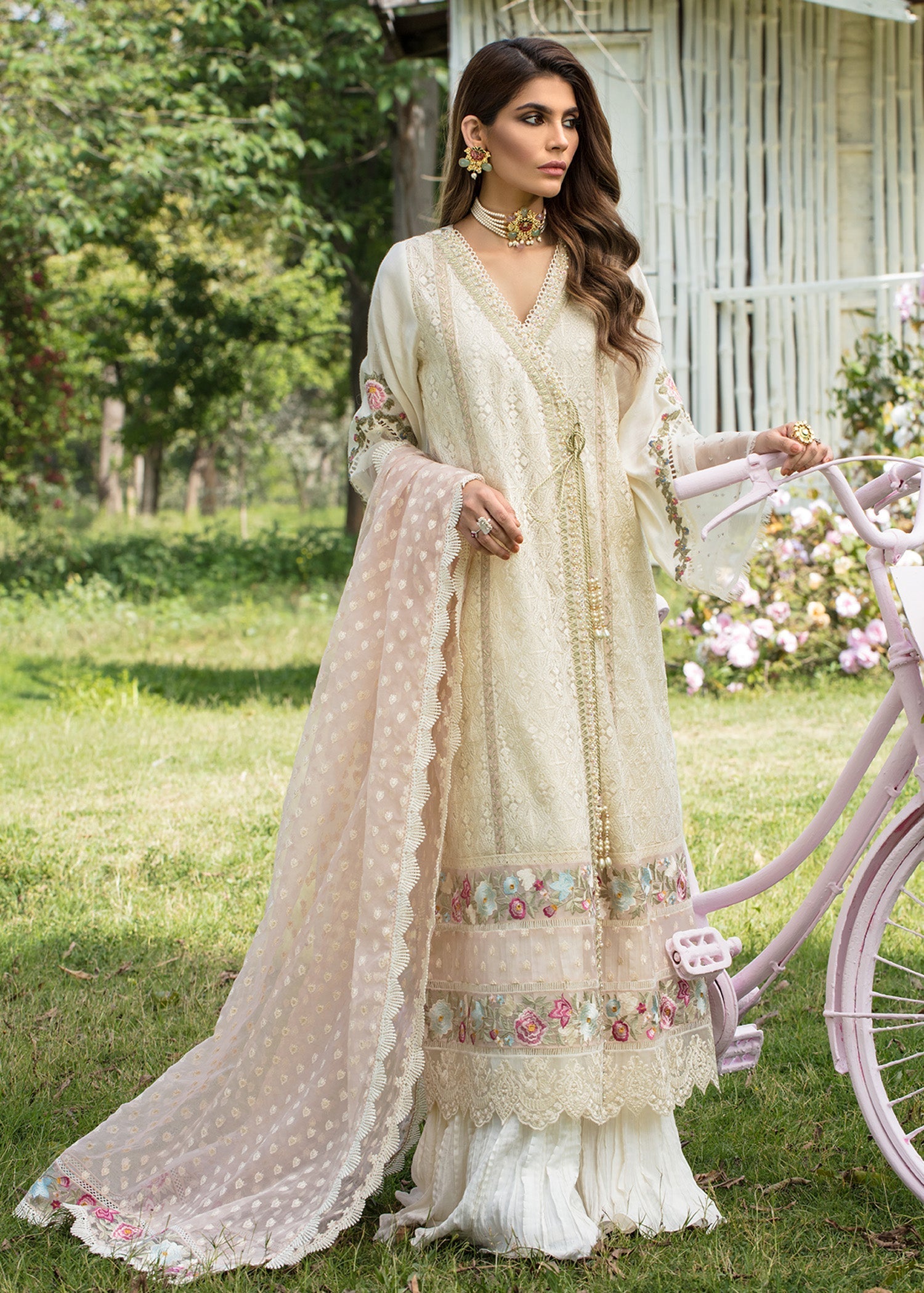 Saira Shakira | Luxury Pret | Blooming Jasmine -  Saira Shakira Ladies Clothes - Original Designer Dress - House of Maryam