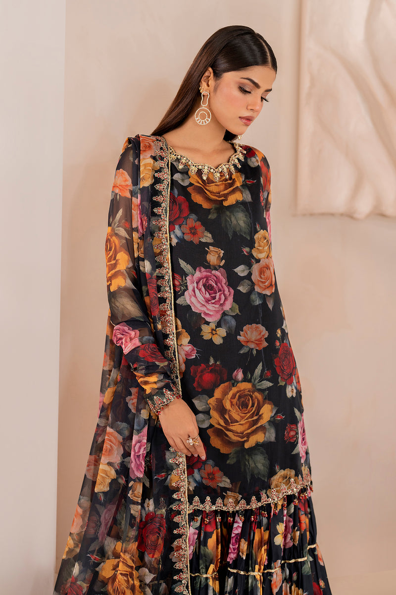 Baroque | Formal Collection | CHIFFON UF-707 -  Baroque Ladies Clothes - Original Designer Dress - House of Maryam