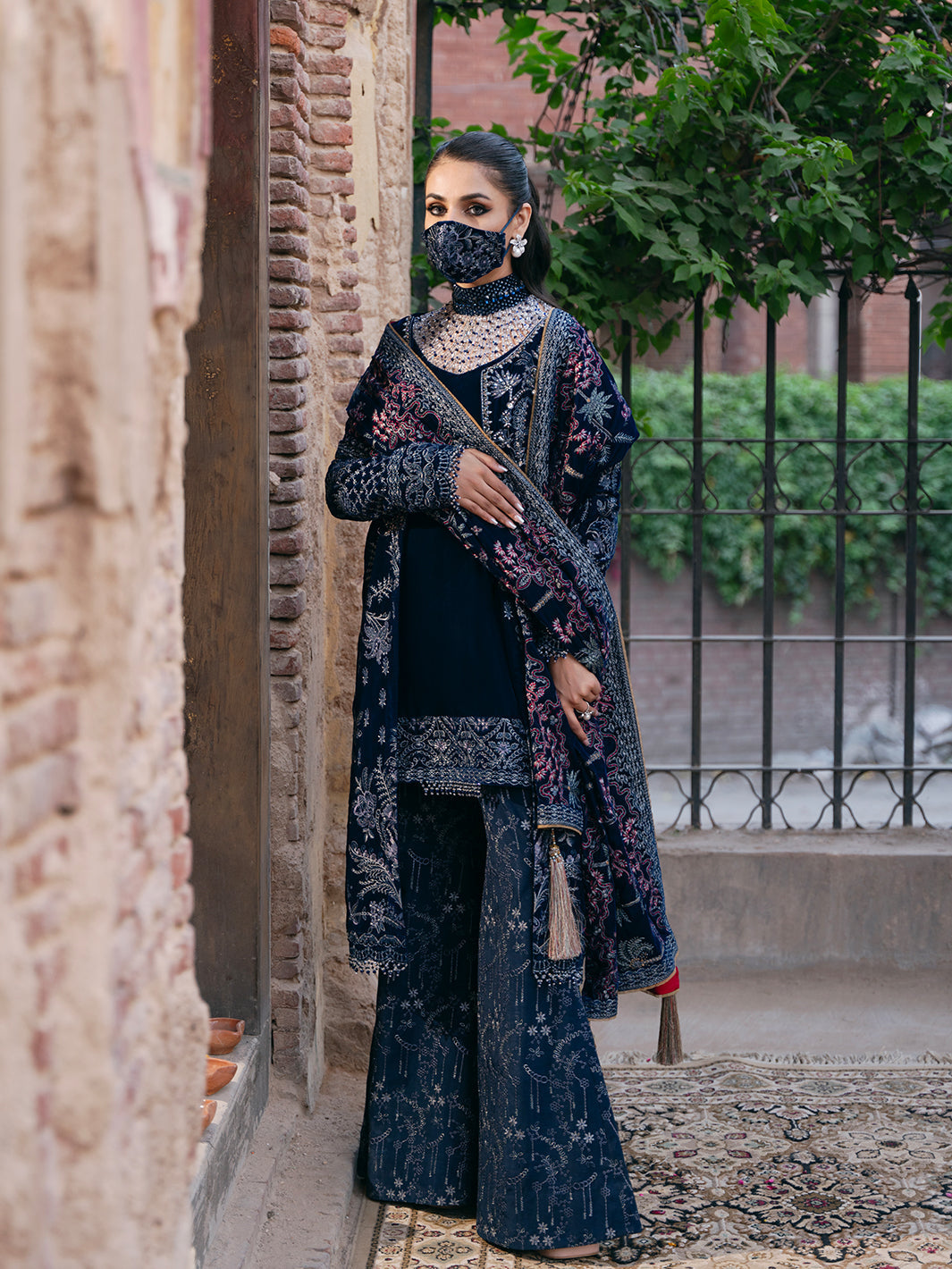 Flossie | Siara Velvet Formals | V-106 - B -  Flossie Ladies Clothes - Original Designer Dress - House of Maryam