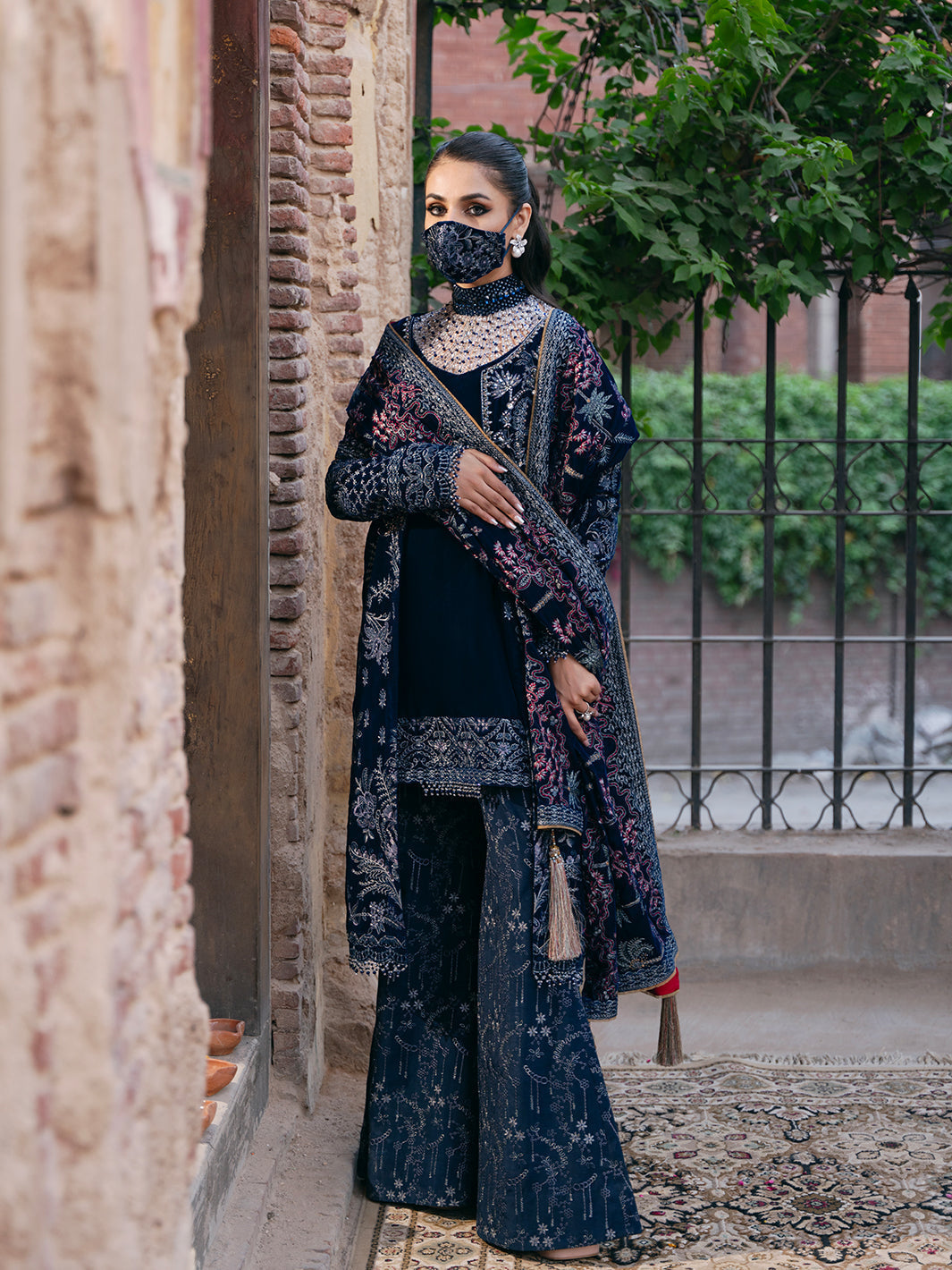 Flossie | Siara Velvet Formals | V-106 - B -  Flossie Ladies Clothes - Original Designer Dress - House of Maryam