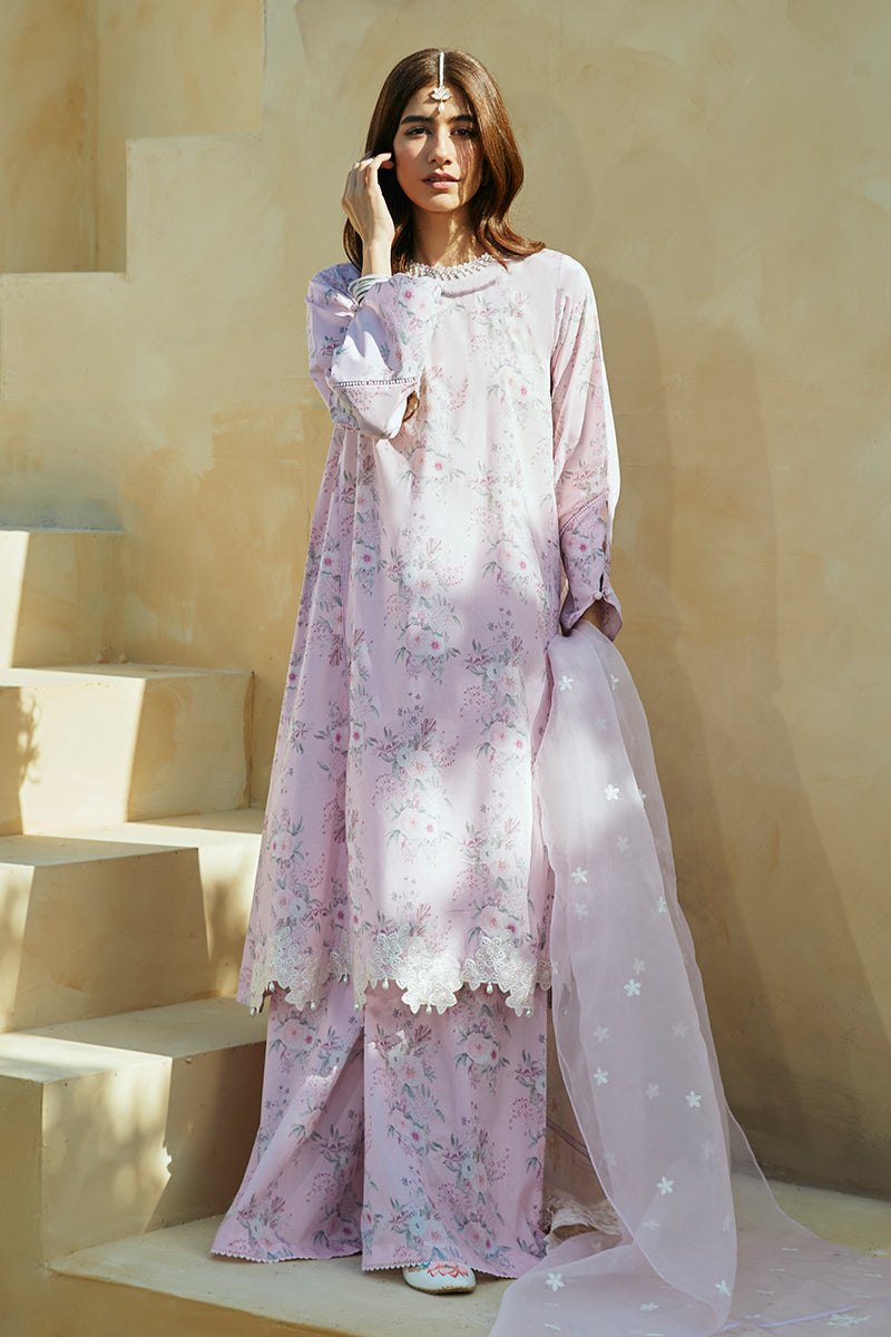 Cross Stitch | Premium Lawn 24 | SHADOW BERRY -  Cross Stitch Formal -  House of Maryam