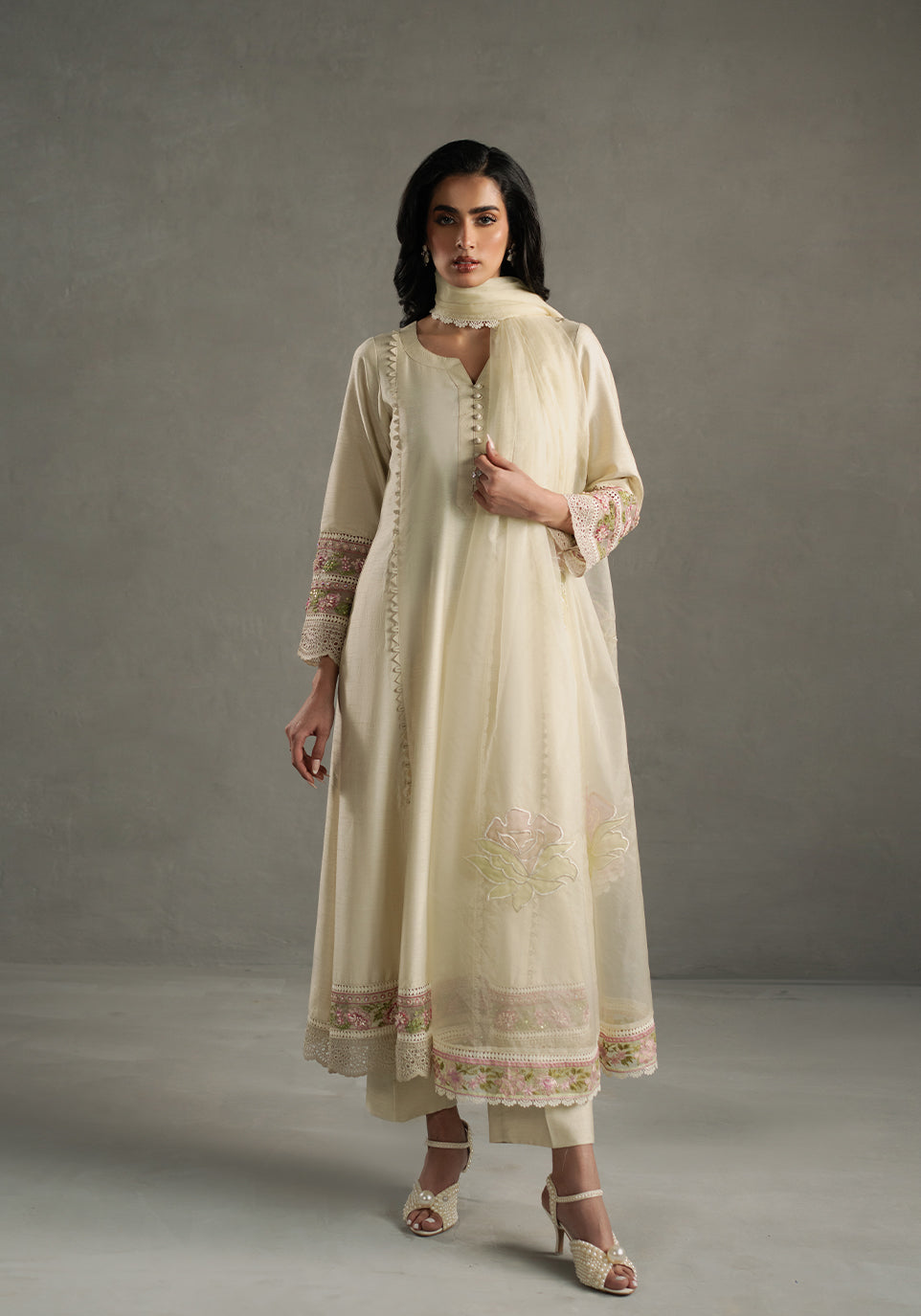 Zarqash | Silk Edit | ZQS 017 SUNLEE -  Zarqash Ladies Clothes - Original Designer Dress - House of Maryam