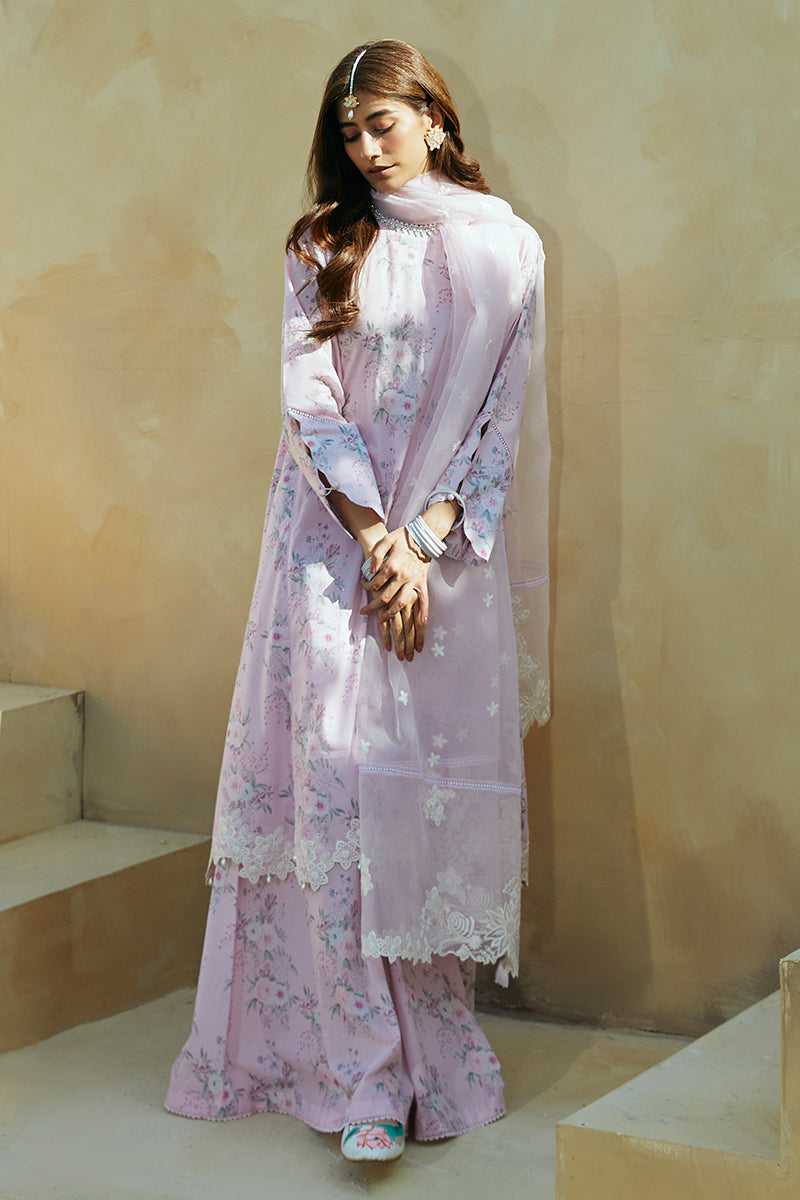 Cross Stitch | Premium Lawn 24 | SHADOW BERRY -  Cross Stitch Formal -  House of Maryam