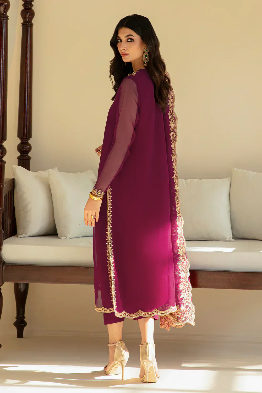 Baroque | Formals Collection | PR-829 -  Baroque Formal - Original Designer Dress - House of Maryam