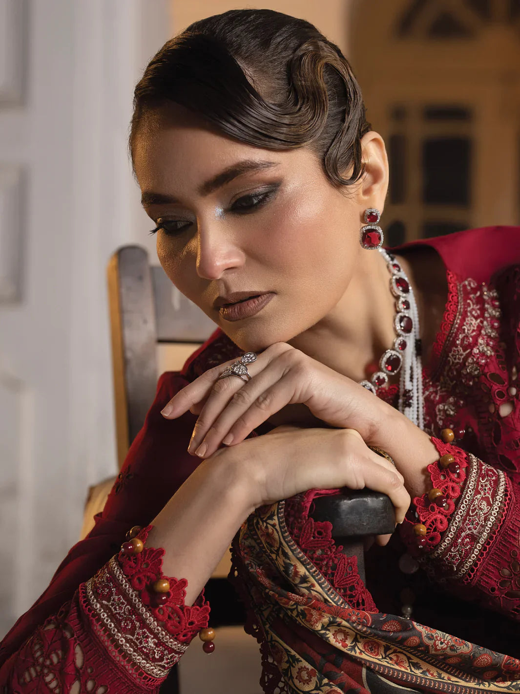 Faiza Faisal | Maya Luxury Lawn | Elif -  Faiza Faisal Luxury -  House of Maryam