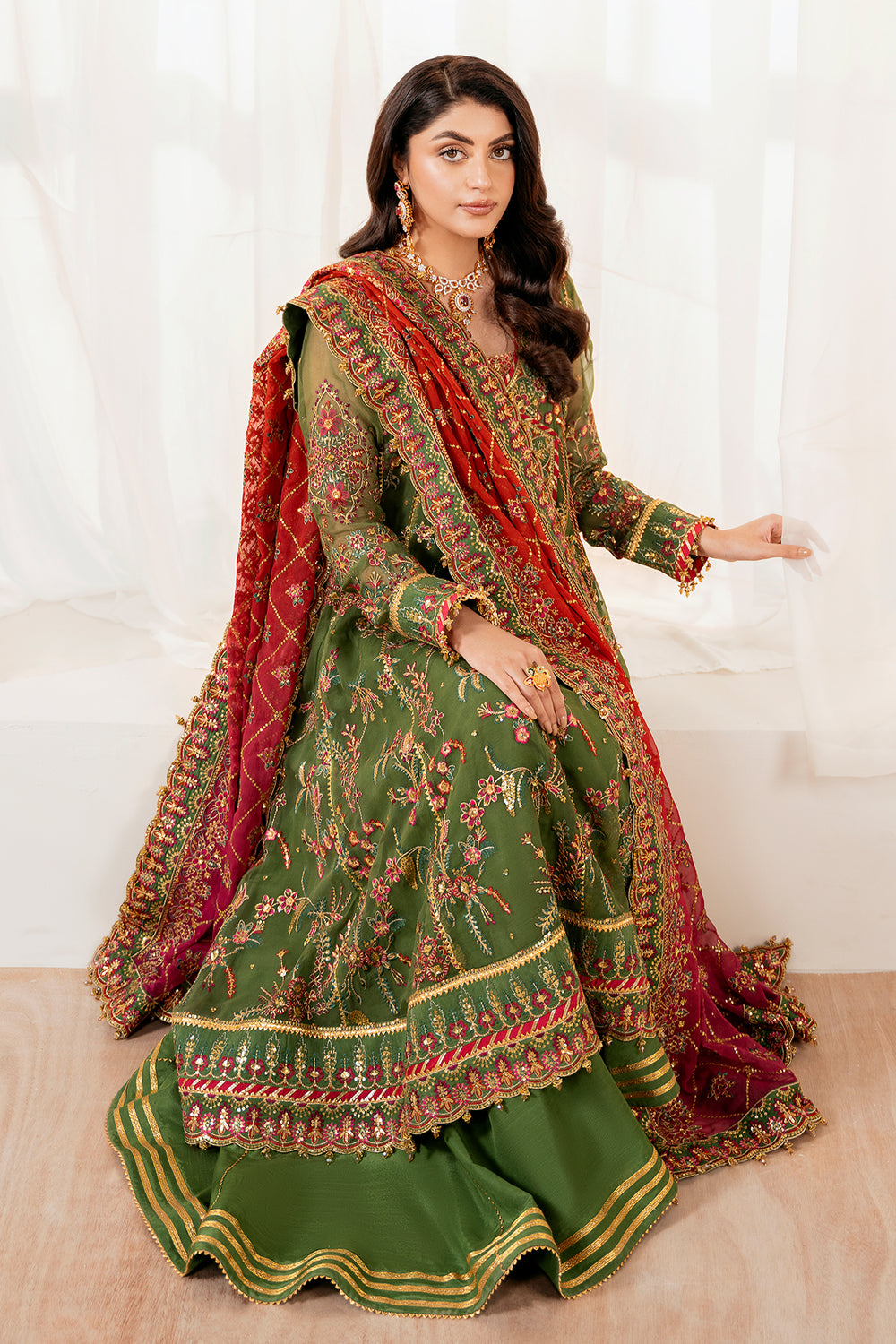 Baroque | Formals Collection | EMBROIDERED CHIFFON UF-4037, image 4