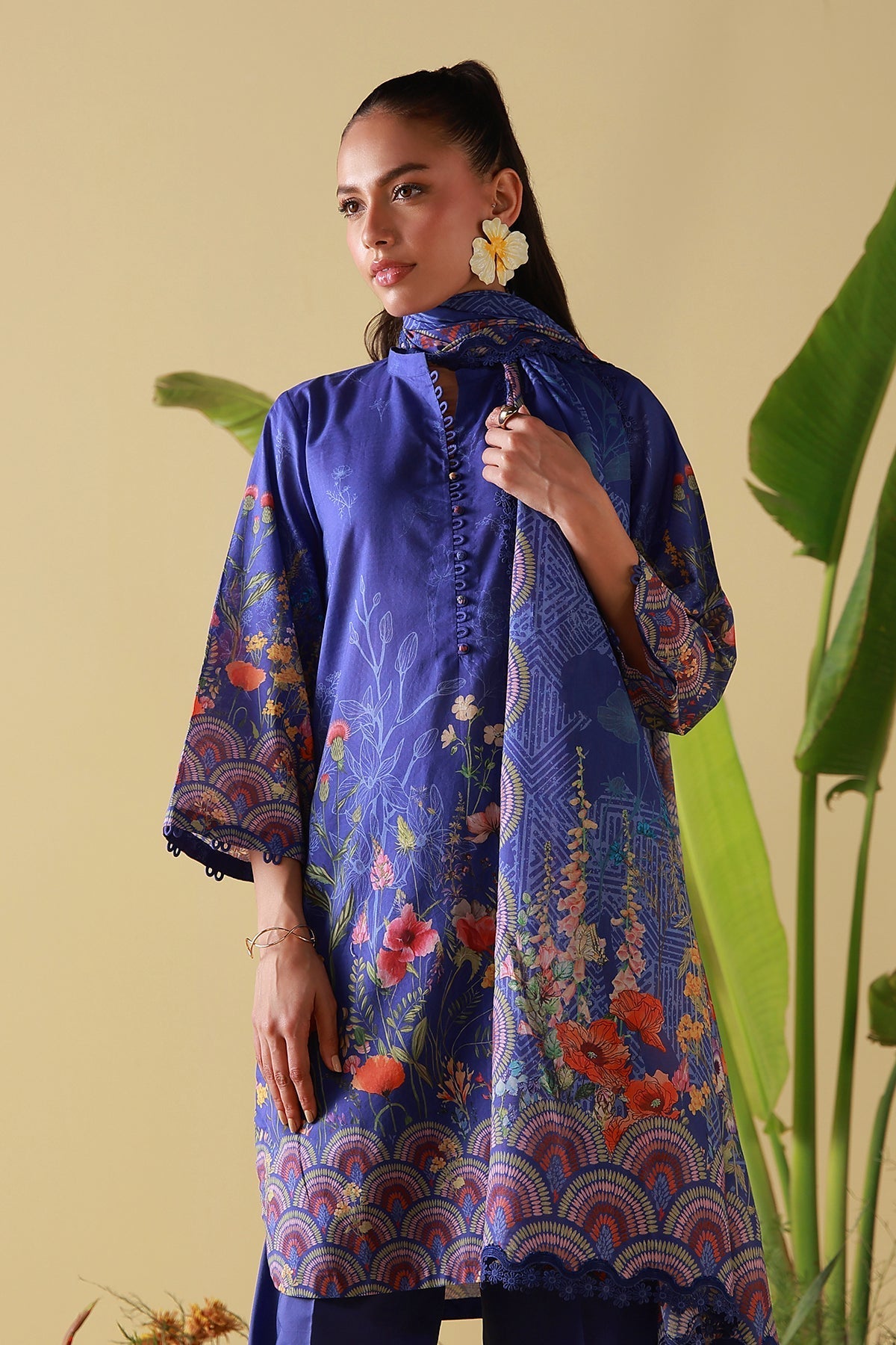 Sahar | Mirha Casual Pret | Royal Cobalt-4