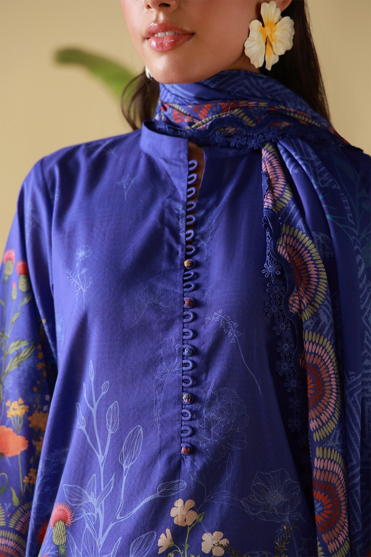Sahar | Mirha Casual Pret | Royal Cobalt-3
