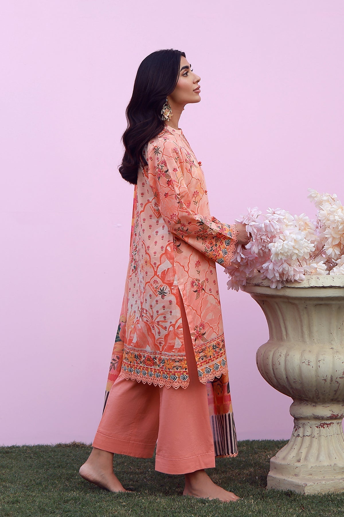 Sahar | Mirha Casual Pret | Peachy Cascade, image 5