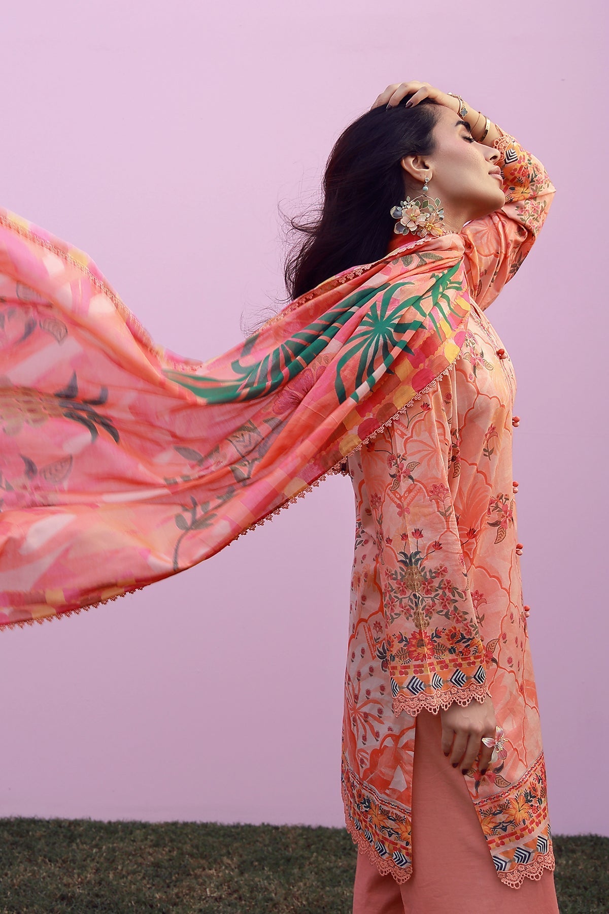 Sahar | Mirha Casual Pret | Peachy Cascade-4