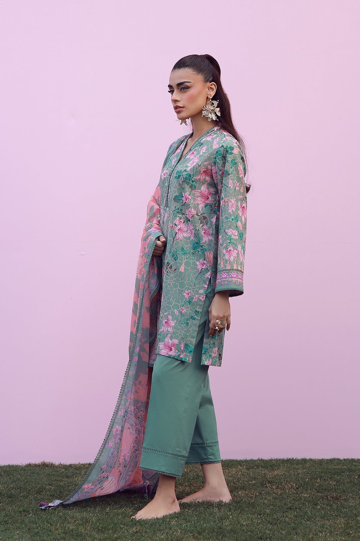 Sahar | Mirha Casual Pret | Olive Blush Reverie-4