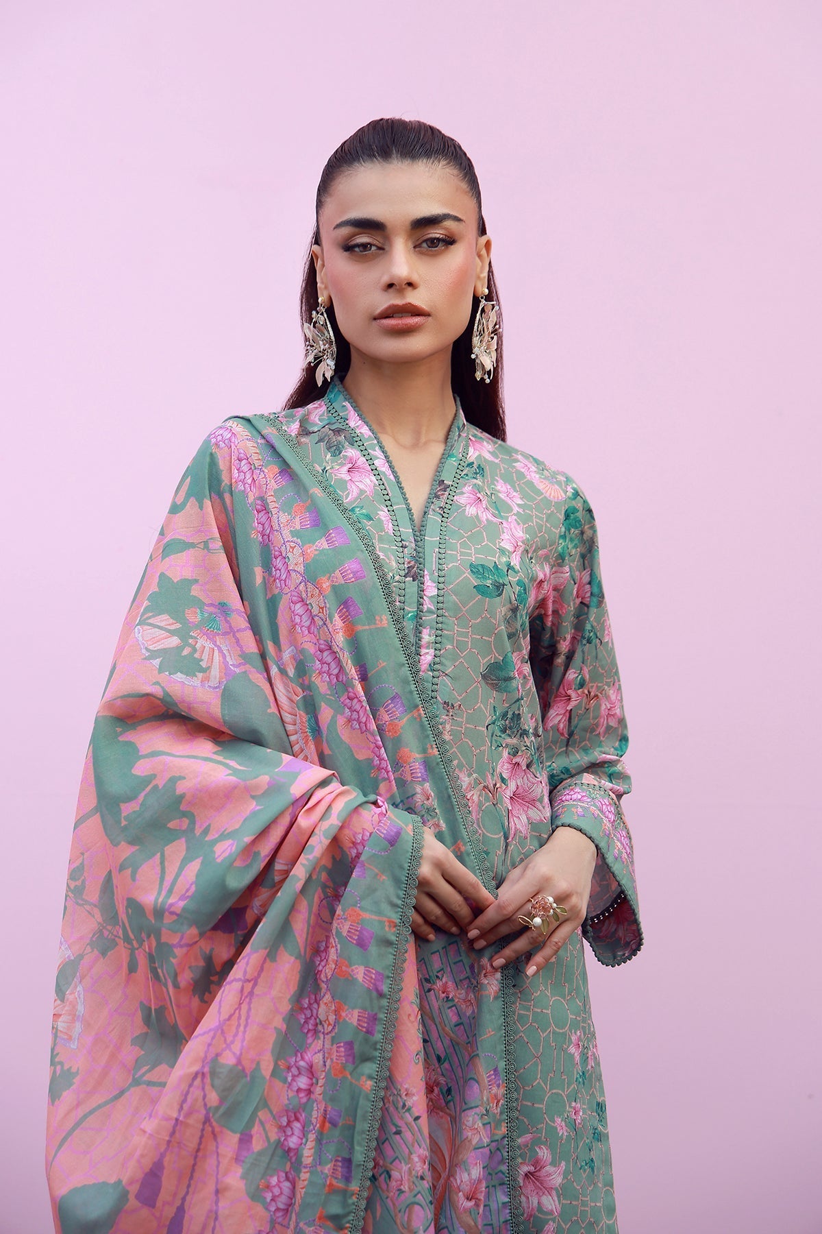Sahar | Mirha Casual Pret | Olive Blush Reverie-3