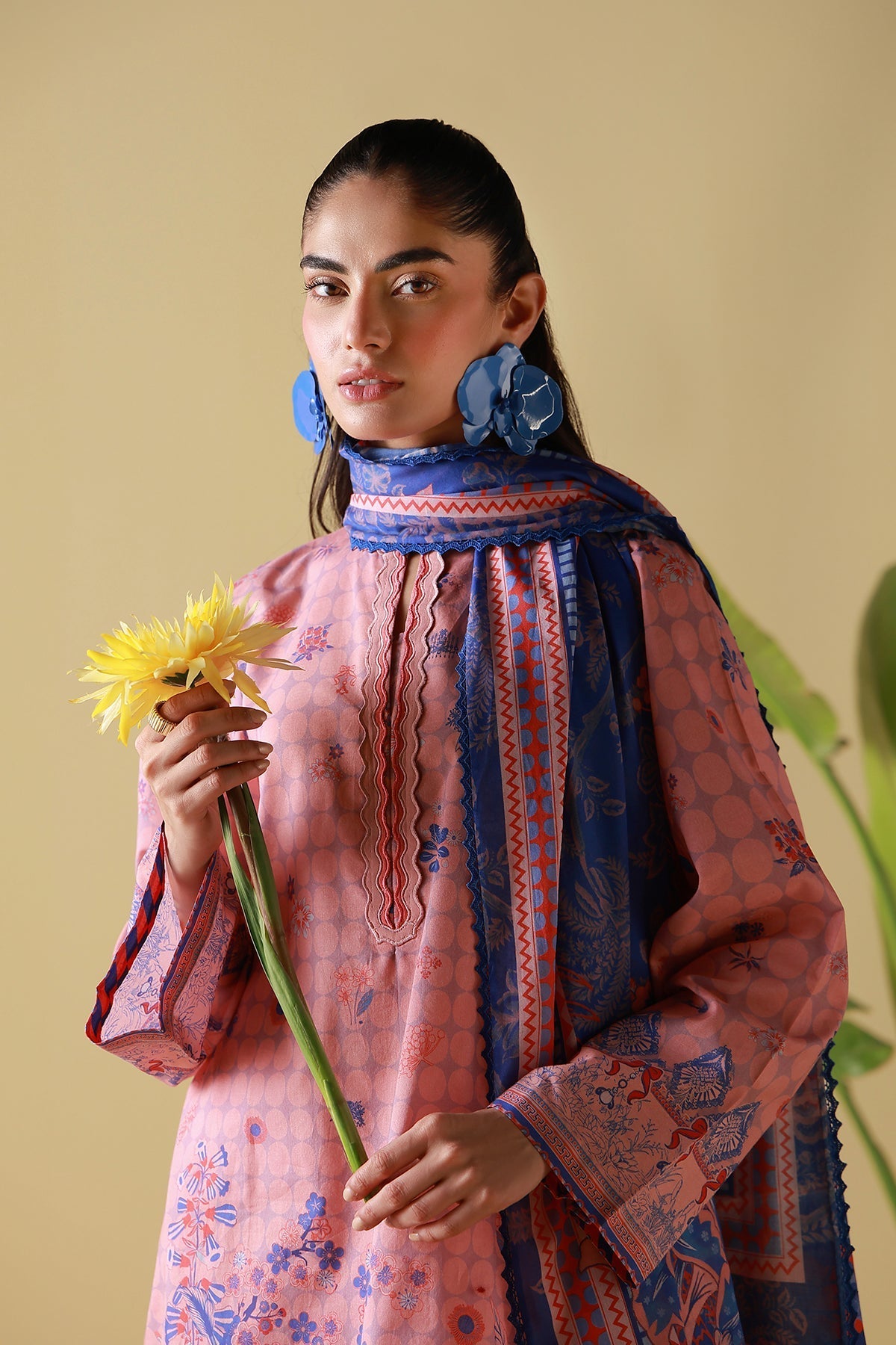 Sahar | Mirha Casual Pret | Blush Cobalt, image 4